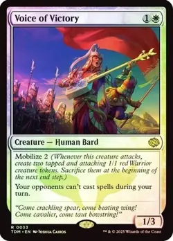 Voice of Victory Tarkir: Dragonstorm Foil Mtg #0033 Mint Magic The Gathering TCG - Image 1