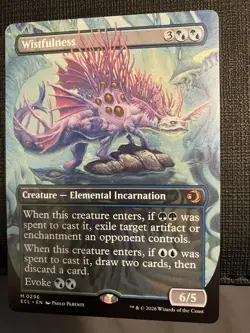 MTG Wistfulness (Borderless) Lorwyn Eclipsed Regular #0296 - Image 1