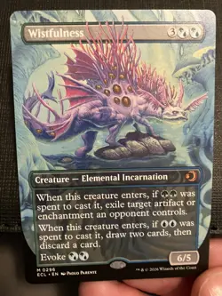 MTG Wistfulness (Borderless) Lorwyn Eclipsed Regular #0296 - Image 2