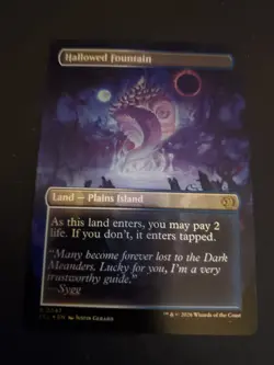 Hallowed Fountain (Borderless) (Foil) 0347 (R) MTG Lorwyn Eclipsed (ECL) NM - Image 2
