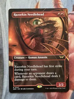 1x Razorkin Needlehead, Borderless Art, Magic the Gathering MTG NM - Image 1