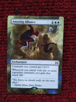 Amazing Alliance MTG Marvel's Spider-Man Eternal Hand Painted Full Altered Art v - Image 2