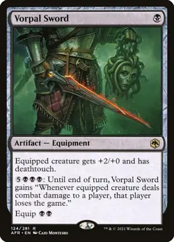 MTG Vorpal Sword AFR 124/281 Regular Rare - Image 1