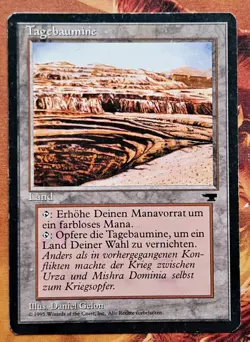 Mtg German Chronicles Antiquities FBB Strip Mine - Image 1