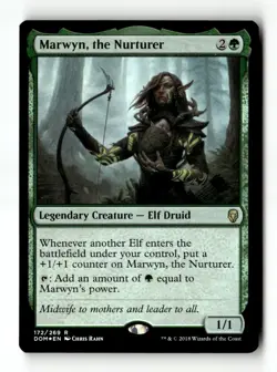 MTG | Marwyn, the Nurturer | Dominaria | Foil | Moderately Played | English - Image 1