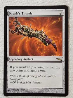 NM Krark's Thumb Mirrodin Mtg Magic the Gathering - Image 1