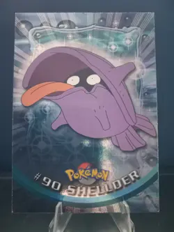 2000 Topps Pokemon TV Animation Edition Series 2 Shellder #90 Foil Blue Label - Image 1