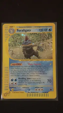 Feraligatr Holo Rare 12/165 Expedition Base Set (2002) Pokemon Card - Image 1