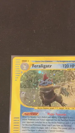 Feraligatr Holo Rare 12/165 Expedition Base Set (2002) Pokemon Card - Image 4