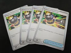 4x Enhanced Hammer 148/167 Pokemon Twilight Masquerade NM Playset - Image 1