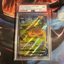 Pokemon Charizard V SWSH260 SWSH: Sword & Shield Promo Full Art Holo PSA 9 - Image 1