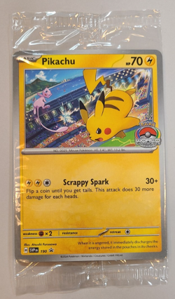 Pokemon Pikachu 2024 World Championships SVP EN 190 SEALED Promo M/NM - Image 1