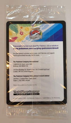 Pokemon Pikachu 2024 World Championships SVP EN 190 SEALED Promo M/NM - Image 2