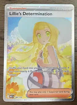 Pokemon Lillie's Determination SIR 184/132 Mega Evolution - Image 1
