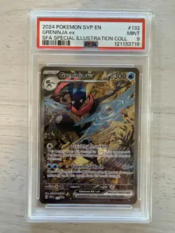 Pokemon Greninja ex SFA Special Illustration Coll. Promo SVP EN 132 PSA 9 Mint - Image 1