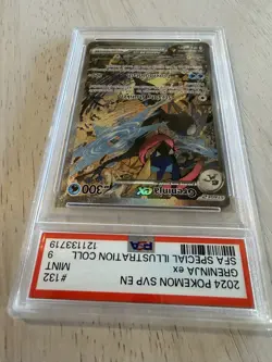 Pokemon Greninja ex SFA Special Illustration Coll. Promo SVP EN 132 PSA 9 Mint - Image 4
