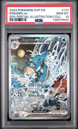2024 POKEMON SVP DE Kingdra EX SFA Special Illustration Collection #131 PSA 10 - Image 1