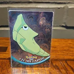 1999 Topps Pokemon Metapod Holo and Base copy - Image 1