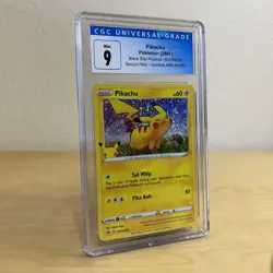Pikachu Black Star Promo SWSH039 General Mills 2021 Pokemon CGC 9 Mint 25th - Image 1