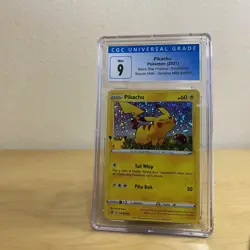 Pikachu Black Star Promo SWSH039 General Mills 2021 Pokemon CGC 9 Mint 25th - Image 4