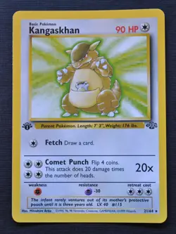 Kangaskhan #21 / 64 1st Edition Jungle - NM - Pokemon 1999 TCG WOTC Vintage - Image 1