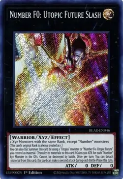 Number F0: Utopic Future Slash - BLAR-EN046 - Secret Rare - 1st Edition - Lightl - Image 1