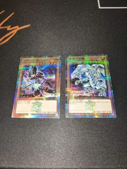 Yu-Gi-Oh! Blue Eyes white Dragon TD02-JP001 and Dark Magician TD01-JP002 Promos - Image 1