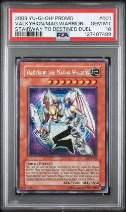 VALKYRION THE MAGNA WARRIOR YU-GI-OH SR SDD-001 2000 ENG PSA 10 - Image 1