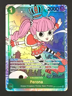 One Piece TCG Perona OP12-034 SR Alt Art Super Rare Legacy of the Master NM - Image 1