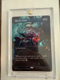 Rhystic Study (Anime Borderless) Wilds of Eldraine: Enchanting Tales Foil - Image 1