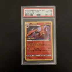 2020 Pokemon Vivid Voltage Charizard PreRelease Promo SWSH066 PSA 10 GEM MINT - Image 1