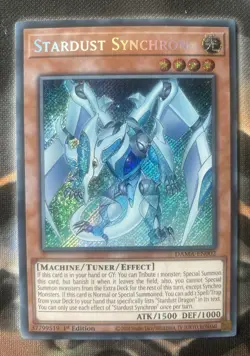 DAMA-EN002 Stardust Synchron | 1st Edition Secret Rare | YuGiOh Trading Card TCG - Image 1