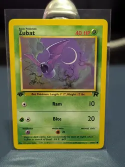 Zubat 70/82 Team Rocket 1st Edition Common 2000 Vintage Pokemon TCG - Image 1