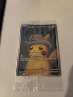 Pokemon x Van Gogh: Pikachu with Grey Felt Hat SVP 085 Promo Card Sealed 820650856891 - Image 3