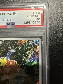 Pokemon TCG Magikarp Holo Card Paldea Evolved Illustration, Rare, PSA 10 203/193 - Image 3