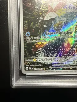 Pokemon TCG Magikarp Holo Card Paldea Evolved Illustration, Rare, PSA 10 203/193 - Image 4