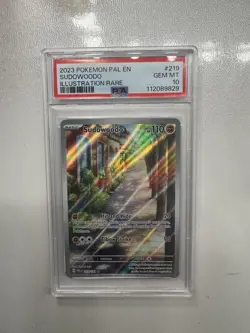 Pokemon TCG Sudowoodo Card 219/193 IR Sv02: Paldea Evolved PSA 10 - Image 1