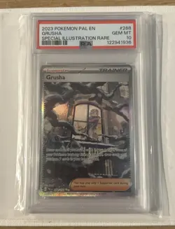 Pokemon TCG Grusha Holo Supporter Card Paldea Evolved, Card 268/193. PSA 10. - Image 1