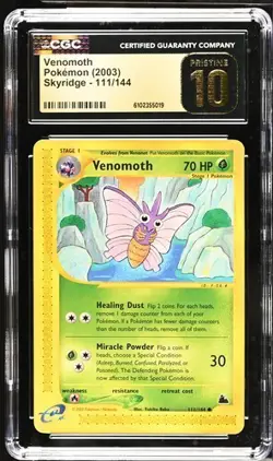 Pokemon Venomoth 2003 Skyridge 111/144 CGC PRISTINE 10 - Image 1