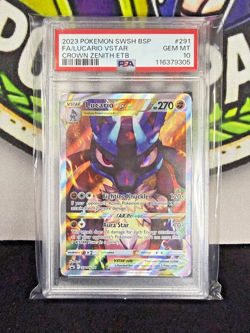 PSA 10 Lucario VSTAR SWSH291 SWSH: Sword & Shield Promo Cards Holo - Image 1