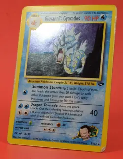Pokemon TCG English Card Gym Challenge Giovanni's Gyarados 5/132 Holo Rare - Image 5