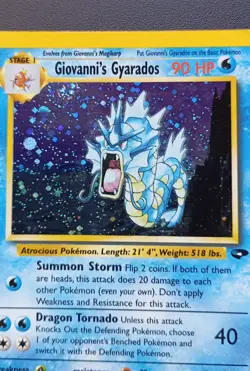 PoKeMoN POKEMON CARD GIOVANNI'S GYARADOS GYM CHALLENGE SET RARE HOLO 5/132 - Image 4