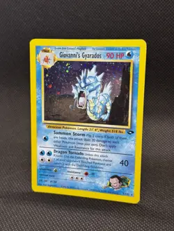 Giovanni's Gyarados 5/132 Gym Challenge 2000 Holo Rare WOTC Pokemon Card TCG - Image 2