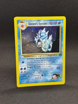 Giovanni's Gyarados 5/132 Gym Challenge 2000 Holo Rare WOTC Pokemon Card TCG - Image 3