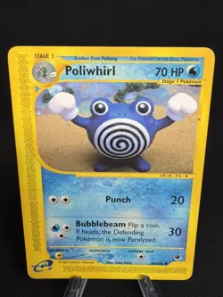 POKEMON EXPEDITION BASE SET E-READER POLIWHIRL CARD 89/165 - Image 2