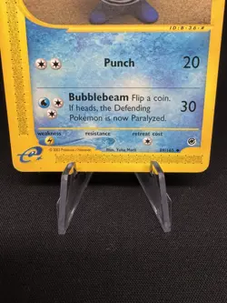 POKEMON EXPEDITION BASE SET E-READER POLIWHIRL CARD 89/165 - Image 3