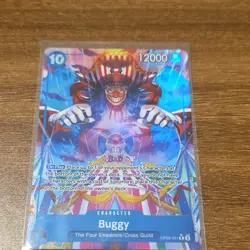 Bandai Buggy Alternate Art Foil Character Card 12000 Power Emperors OP09-051 - Image 1