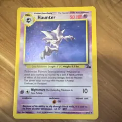 Pokemon Haunter Holo Rare 6/62 Fossil WOTC Vintage 1999 English Card - Image 1