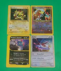 Vintage Pokemon WOTC Promos Electabuzz, Latias,Entei, Rockets Sneasel 4 NM Cards - Image 1