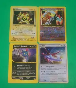 Vintage Pokemon WOTC Promos Electabuzz, Latias,Entei, Rockets Sneasel 4 NM Cards - Image 3